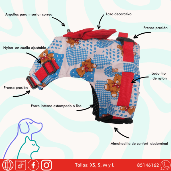 Pechera Unisex estilo mezclilla - Image 4